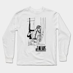 By Any Means Necessary Malcolm X T-Shirt Long Sleeve T-Shirt